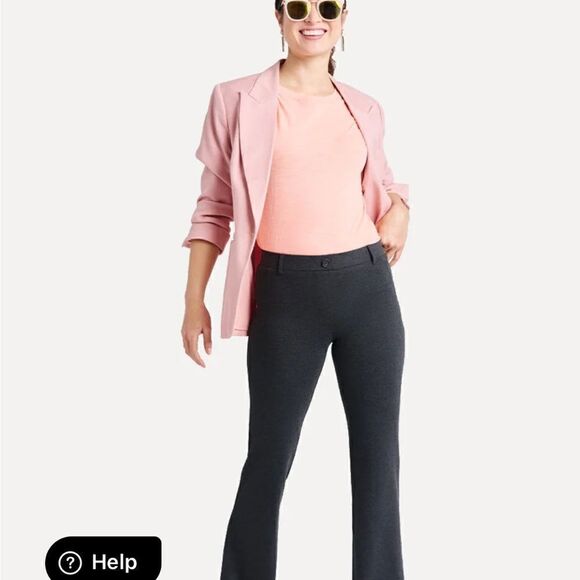 EUC WOMEN’S MEDIUM PETITE BETABRAND GRAY BOOTCUT/CLASSIC DRESS PANT/YOGA PANTS - Picture 3 of 8